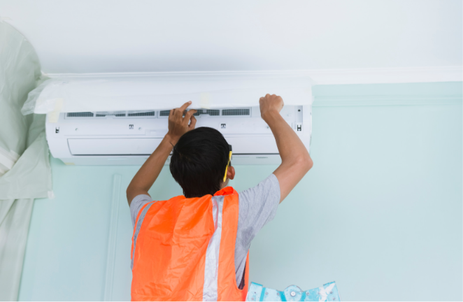Window AC Cleaning